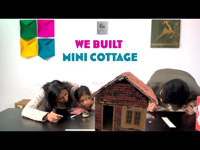 We Built a Miniature Cottage Together! Fun Family DIY Kit Challenge 🏡✨ X@ItsybitsyIndia