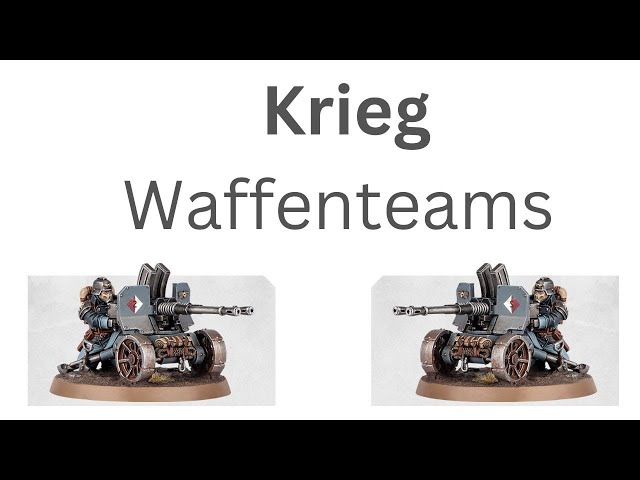 Krieg schwere Waffenteams