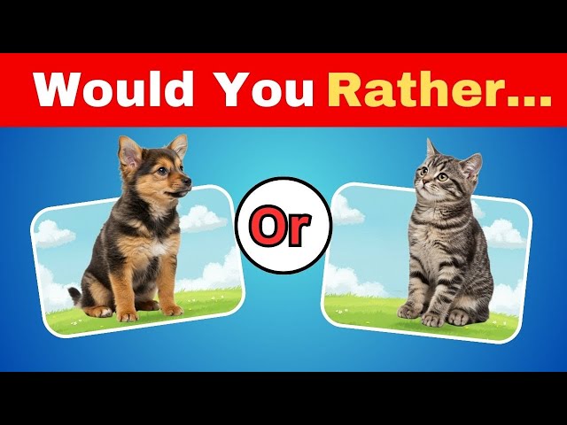 🐘 Would You Rather...? Fun & Tricky Questions Challenge 2025 | Ultimate Brain Teaser 🦄🐶