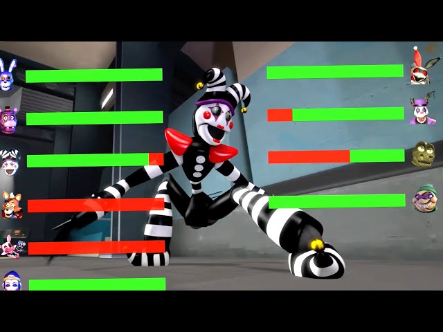 [SFM FNaF] Top 5 FNAF vs FIGHT Animations WITH Healthbars