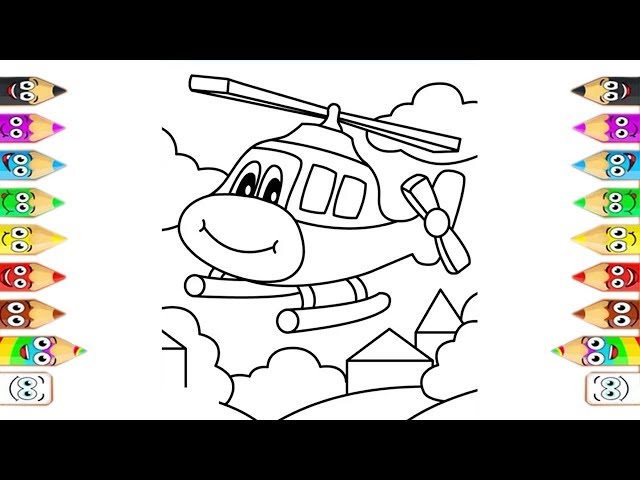 Best VEHICLES Coloring Pages for Kids | Learning Colors for Children | Kids School