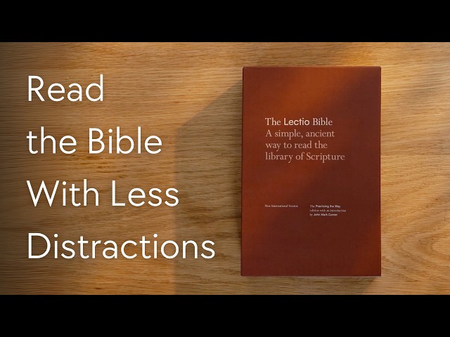 NIV Lectio Bible: A simple, ancient way to read the library of Scripture