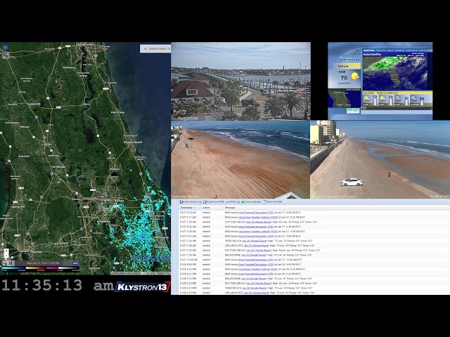 🔴LIVE Daytona Beach Weather Radio With Live Radar