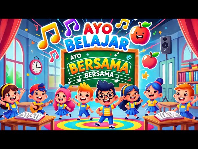 🎵 Lagu ayo Belajar Bersama! | Lagu Edukasi Anak Indonesia #laguanakindonesia #animation  #kidssong