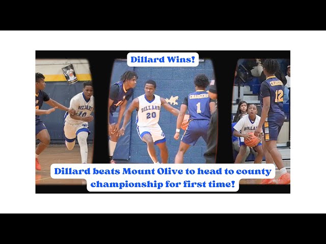 Dillard Middle beats Mount Olive to go to first county championship ever!