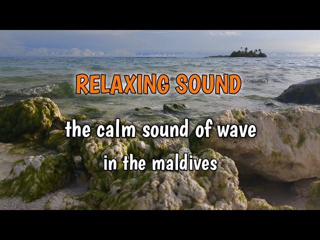 RELAXING SOUND || OCEAN WAVES AMBIENCE IN MALDIVES BEACH