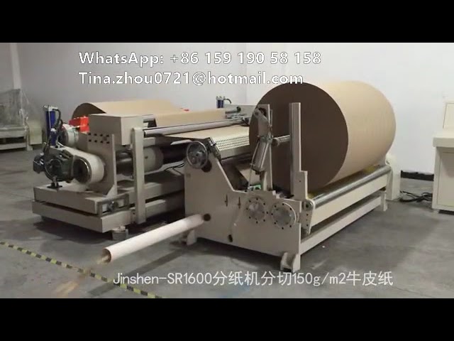 Jumbo kraft paper roll cutter slitter rewinding machine jumbo roll slitter rewinder