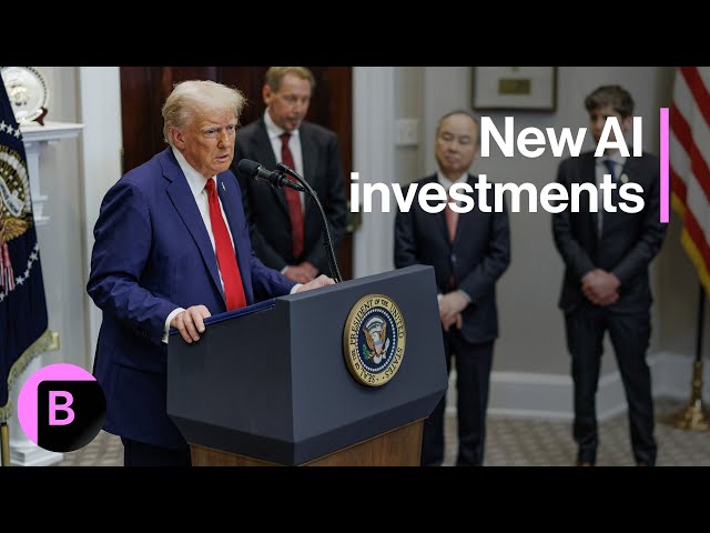 Trump Announces AI Venture With SoftBank, Oracle, OpenAI