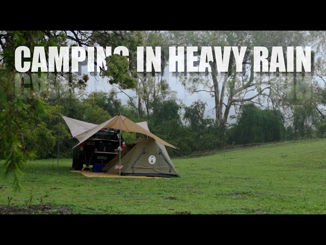 Camping In Heavy Rain | Soothing Rain Sounds