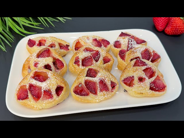 Take the strawberries 🍓 and make this dessert in 5 minutes! You will be amazed! Super tasty🤩