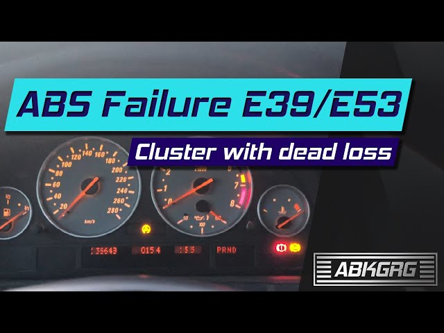 BMW E53 E39 ABS and cluster failure - explanation and fix