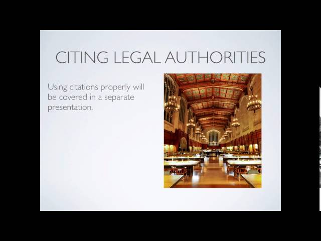 Legal Research: Technical and Substantive Skills