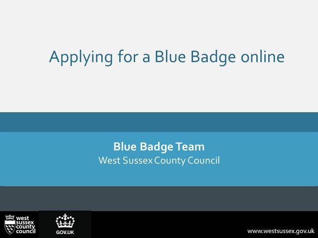 How to apply for a Blue Badge