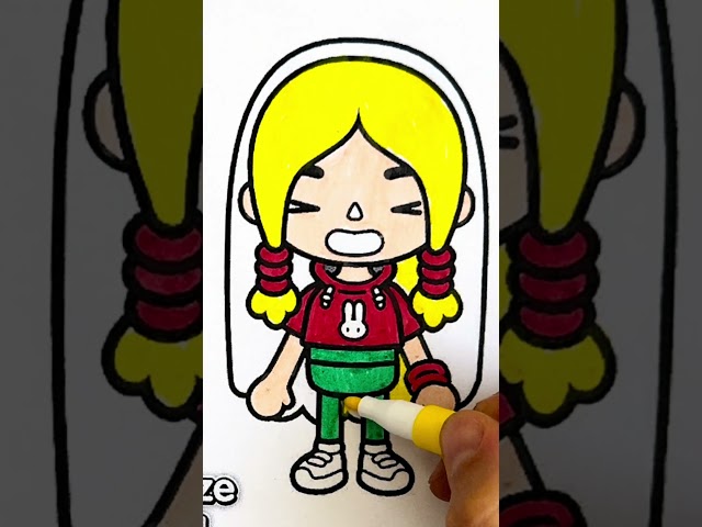 Drawing Toca Boca life #subscribe #tocabocaandavatarworldsecrets #drawing #youtubeshorts