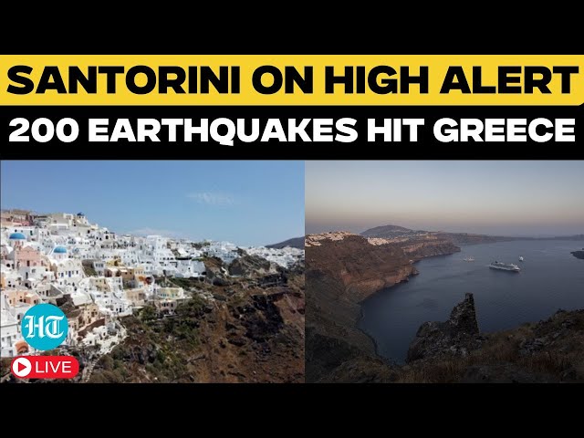 Santorini Earthquake LIVE News | More Than 200 Undersea Earthquakes Hit Greece's Santorini