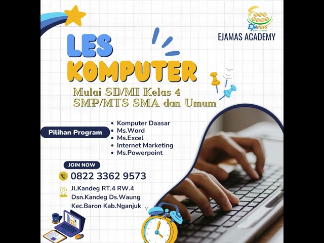 Hub. WA : 0822-3362-9573, Kursus Komputer Untuk Pemula Kampungbaru Tanjunganom Nganjuk