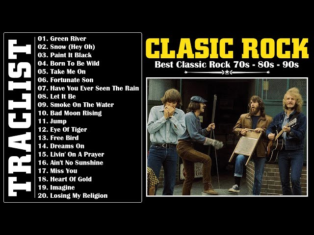 Best Classic Rock 70s 80s 90s | Rock Music Playlist | 70s 80s and 90s Classic Rock Songs