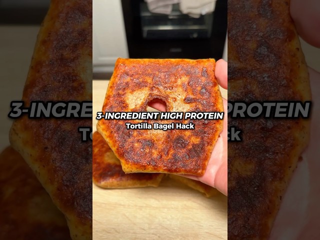 3-Ingredient Protein Bagel HACK! #shorts #highprotein #bagel