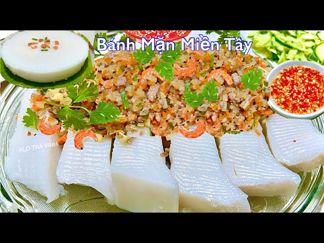 Cuối Tuần Khỏi Nấu Cơm Làm Bánh Đúc Mặn Kiểu Này Ăn No Mà Không Ngán- Steamed rice cake