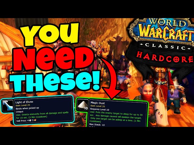 Top 10 Items You NEED in HARDCORE Classic WoW!