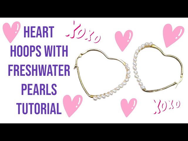 Valentine inspired ❤️ hoops - earring tutorial - beginner friendly DIY - Giveaway #02