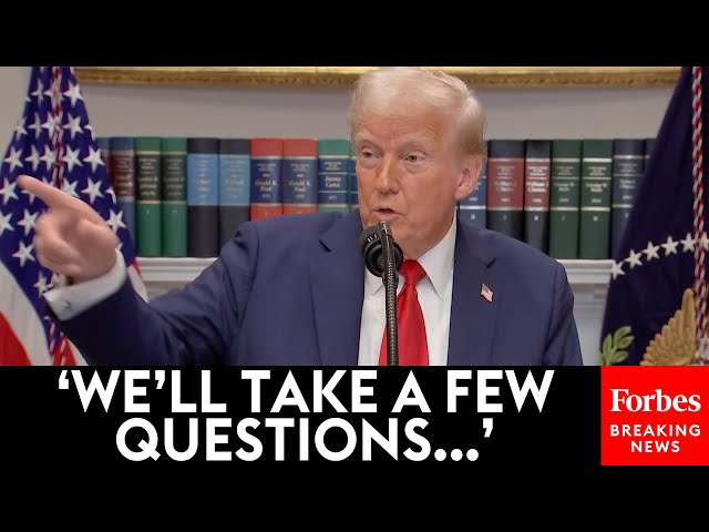 BREAKING NEWS: Trump Takes Question After Question From The Press On First Full Day Back In Office