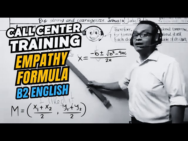 B2 English Call Center Training • Empathy Formula PART 1