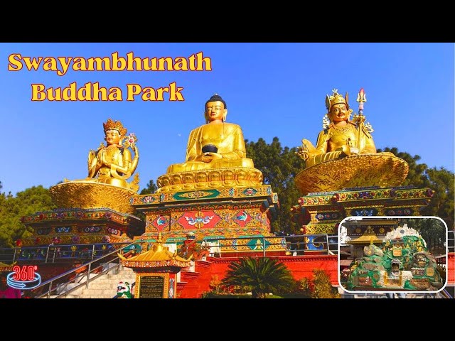 Swayambhunath Stupa Buddha Park (360 Video)