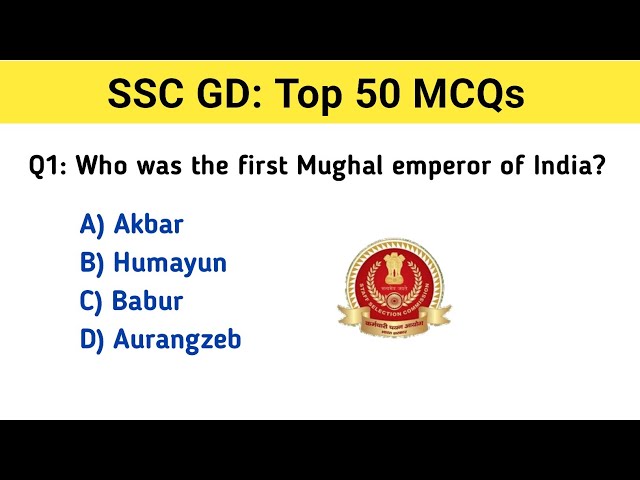 SSC GD Top 50 MCQs | SSC GD gk gs 2025 | GK GS for SSC GD | SSC GD gk mcq | gk question