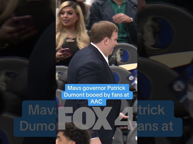 Dallas Mavs governor Patrick Dumont is booed by fans at the AAC. #nba #lukadoncic #mffl