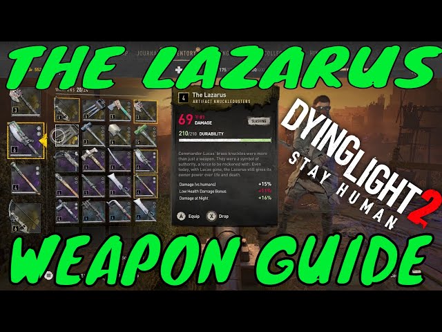 How to get The Lazarus Weapon in Dying Light 2 Stay Human