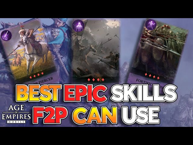 BEST EPIC SKILLS TO MAX! F2P Skill Investment | Age of Empires Mobile