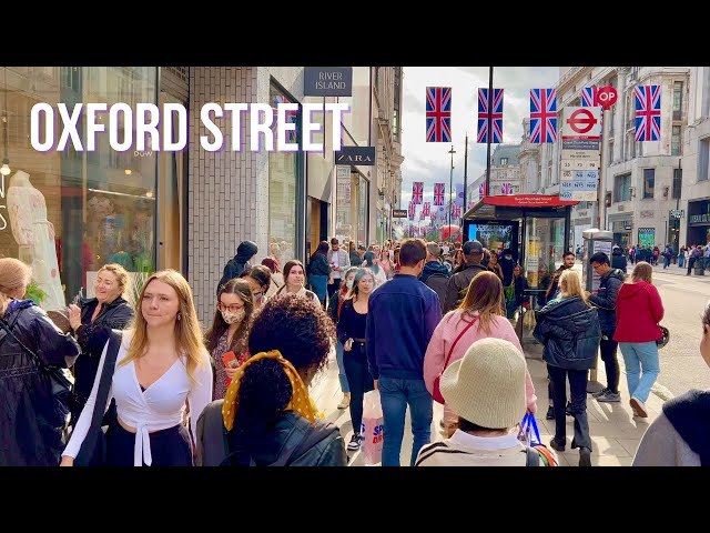 London Walk | Tottenham Court Road  🛍 OXFORD STREET to Selfridges, London tour (May 2022) [4K HDR]