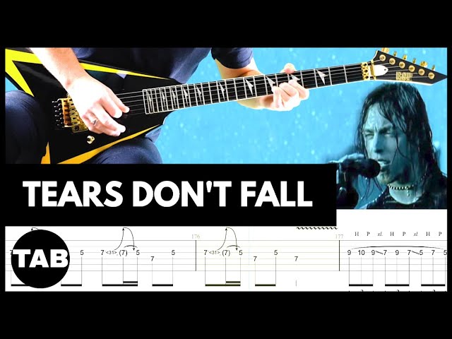 TEARS DON'T FALL Bullet For My Valentine Guitar TAB | Lesson | Tutorial | Cover