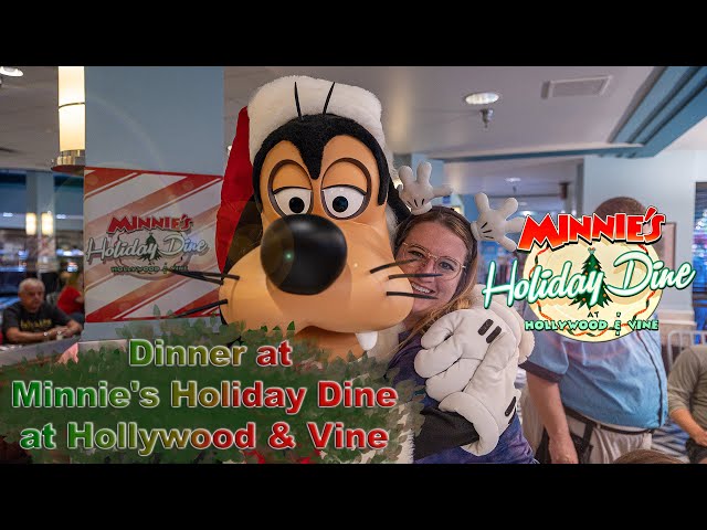 Our Dinner at Minnie's Holiday Dine at Hollywood & Vine in Disney's Hollywood Studios VR180 3D 8K