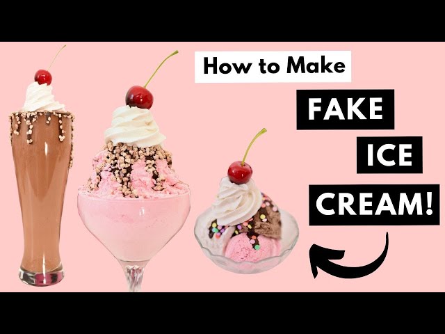 How to Make Fake Ice Cream - Looks SO REAL!!