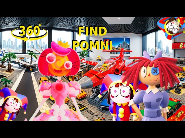 Find Pomni! The Amazing Digital Circus 360° VR Video A Pomni’s LEGO Quest at Amazing Digital Circus