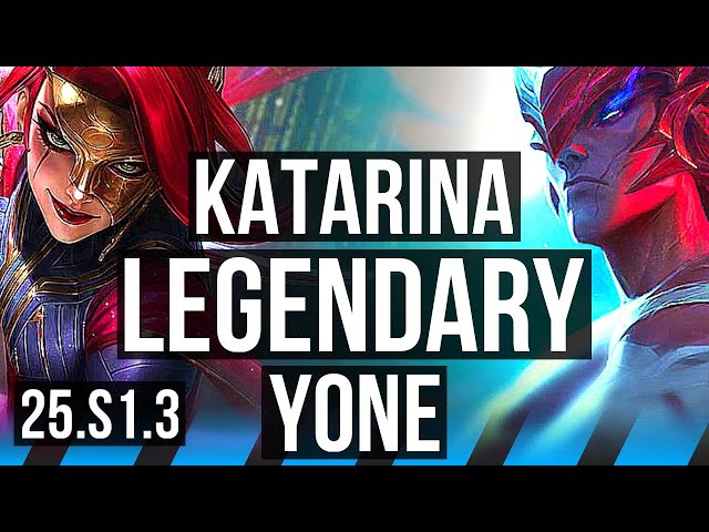 KATARINA vs YONE (MID) | 10/1/2, Legendary | KR Grandmaster | 25.S1.3