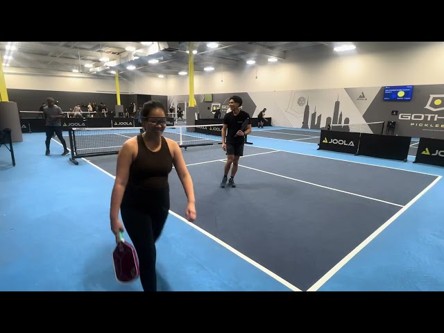 Pickleball at Gotham - Klaire & Celebrity Ping Pong Pro Wally Green VS Allen/Yazmin