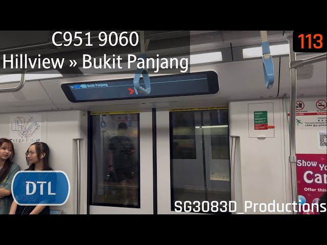 [SBST] BDR C951 [9060] - DT3 Hillview » DT1 Bukit Panjang (BPLRT)