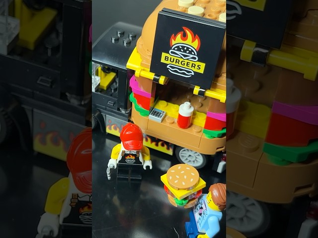 LEGO City 60404 Burger Truck Build Preview