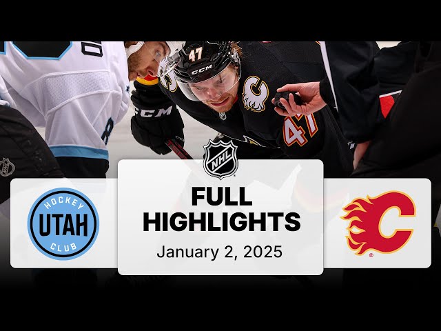 NHL Highlights | Utah Hockey Club vs. Flames | January 02, 2025