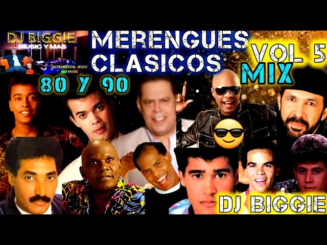 MERENGUE CLASICO MIX  BAILABLE DE LOS 80 Y 90 VOL 5 DJ BIGGIE #merengueclasico #merenguemix