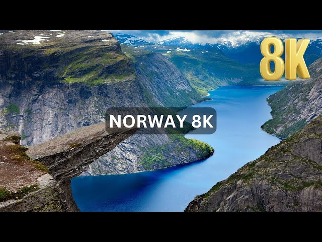 Norway 8K HDR Serenity: Scenic Relaxation & Stress Relief with Calming Music