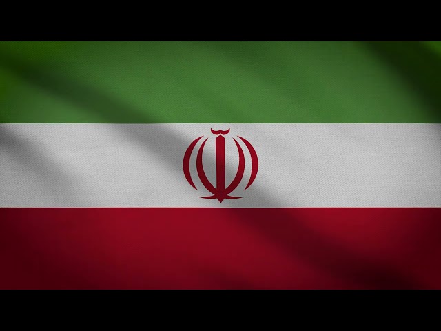 4K Irani flag background video