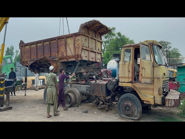 The truck dumper which was completely destroyed by rotting || Complete Restoration