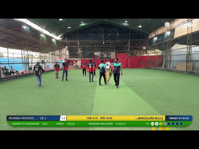 MUMBAI MAVERICKS vs BANGALORE BULLS | Power Play League (PPL)(League Matches) | Live - Mumbai Spin A