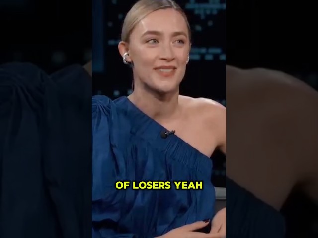 Saoirse Ronan Graces Jimmy Kimmel Live! With Hilarious Stories & Sparkling Charm ✨🎤