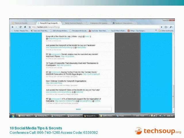 Webinar - 10 Social Media Tips - 2010-07-08