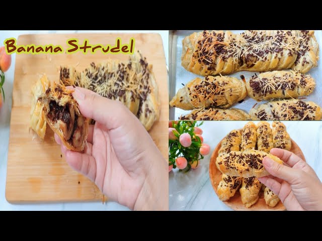 Banana Strudel & Bolen Pisang Coklat Keju .. Cukup 1 Resep, Praktis & Rasanya Juara !!!